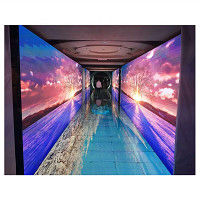 El alquiler al aire libre de la pantalla llevada P3.91 llevó la exhibición para el fondo ISO9001 del concierto