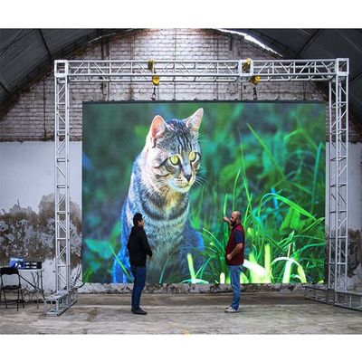 Pantalla LED de alquiler al aire libre ISO de la publicidad comercial de la pantalla P4.81 de la pantalla LED