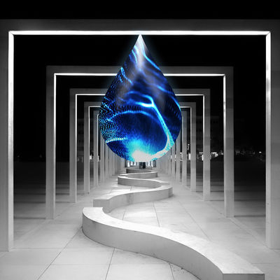 Pantalla creativa flexible a prueba de polvo P2.064 P1.875 de la pantalla LED