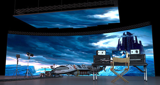 P4.81 P3.91 P2.064 P1.875 curvó la pantalla LED flexible RoHS al aire libre